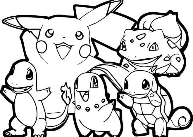 Pokémon zum Ausmalen – Kreativer Malspaß für Kinder und Fans der bunten Pokémon-Welt